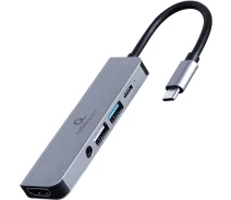 Купить - кардридер  Док-станция Cablexpert USB-C Grey (A-CM-COMBO5-02)