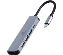 Купить - кардридер  Док-станция Cablexpert USB-C Grey (A-CM-COMBO5-03)