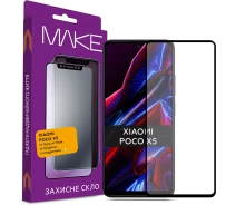 Купить - защитное стекло для смартфона  Защитное стекло MakeFuture FC FG черное для Poco X5 5G