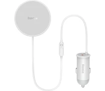 Купить - автомобильный держатель  Автодержатель Baseus CW01 MagneticWireless40W (SUCX040102) бел.