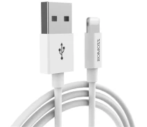 Купить - адаптер и кабель  Кабель Romoss CB12 USB-Lightning 2A 1m (CB12-101-04H)белый