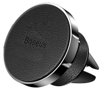 Купить - автомобильный держатель  Baseus Small Ears Series Air Outlet Magnetic Bracket Air Leather type Black (SUER-E01)