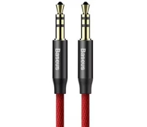 Купить - адаптер и кабель  Аудиокабель Baseus Yiven AUX 3.5mm Audio Cable Cable 1.5m Red/Black (CAM30-C91)
