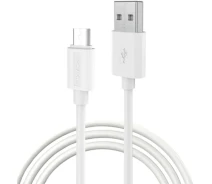 Купить - адаптер и кабель  Кабель Romoss USB to Micro 2,4A 1m (CB0531-631-143H) белый