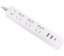 Купить - сетевой фильтр  Mi Power Strip 20W Fast Charge (3 sockets +2 USB+1 TypeC)