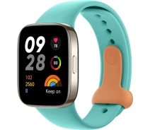 Купить - аксессуар к смарт-чсасам  Ремешок Redmi Watch 3 Silicone Strap Aqua Blue (Голубой)