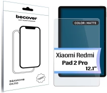 Купить - защитное стекло к планшету  Защитное стекло BeCover (Matte Anti-Glare) для Xiaomi Redmi Pad 2 Pro 12.1" (714404)