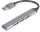 Купить - кардридер  Концентратор USB2.0 Gembird Metal Grey UHB-U3P1U2P3-02