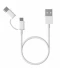 Фото № 1 Кабель Xiaomi Mi 2in1 USB Cable micro/type-c 30см білий