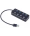 Фото № 1 Концентратор USB3.2 Gen1 Gembird UHB-U3P4P-01