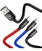 Фото № 5 Кабель Baseus 3-in-1 USB to M+L+T 3.5A 1.2m(CAMLT-BSY01)чер
