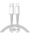 Фото № 1 Кабель Baseus Type-C to Lightning PD 20W 1m (CATLGD-02) бел