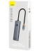 Фото № 6 Хаб-адаптер Baseus 4-Port Type-C/USB*4 (B0005280A813-03) серый