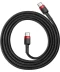 Фото № 2 Кабель Baseus Type-C/Type-C 60W 1m (CATKLF-G91)красн/черн