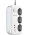 Фото № 2 Сетевой фильтр СolorWay 3 розетки/4USB GaN3 Pro PD (2USB-A + 2 TYPE-C) (65W) 2M white (CW-CHE34PDW)