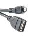 Фото № 1 Кабель PowerPlant OTG USB 2.0 AF - Micro, 0.5м KD00AS1233