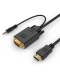 Фото № 1 Адаптер-преобразователь Cablexpert HDMI в VGA и стерео-аудио (A-HDMI-VGA-03-10)