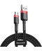 Фото № 1 Кабель Baseus Cafule Cable USB to Micro 2.4A 1м Красный+Черный (CAMKLF-B91)