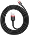 Фото № 2 Кабель Baseus Cafule Cable USB to Micro 2.4A 1м Красный+Черный (CAMKLF-B91)