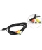Фото № 1 Кабель Cablexpert 3.5 Jack (4pin)-3RCA, 2м (CCA-4P2R-2M)