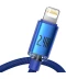 Фото № 4 Кабель Baseus USB to Lightning 2.4A 1.2m (CAJY000003) синий