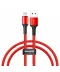 Фото № 2 Кабель Baseus USB to Lightning 2.4A 1m (CALKLF-B09) красный