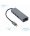 Фото № 2 Хаб USB-C Cablexpert (A-CMU3-LAN-01) Dark Grey