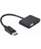 Фото № 1 Адаптер-переходник DisplayPort на HDMI/VGA (A-DPM-HDMIFVGAF-01)