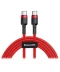 Фото № 1 Кабель Baseus Type-C PD2.0 60W (20V 3A) 2m (CATKLF-H09) красный