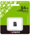 Фото № 1 Карта памяти Kingston MicroSDXC 64GB Canvas Select Plus Gen3 100MB/s A1 (SDCS3/64GBSP)