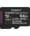 Фото № 2 Карта памяти Kingston MicroSDXC 64GB Canvas Select Plus Gen3 100MB/s A1 (SDCS3/64GBSP)