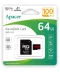 Фото № 1 Карта памяти Apacer microSDXC UHS-I 64GB R100 V10 A1 + SD adapter (AP64GMCSX10UB-R)