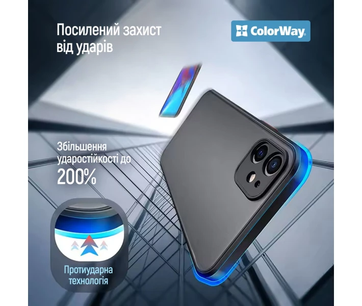 Фото - чохол для смартфону Чохол ColorWay Smart Matte чорний (CW-CSMXRN154-BK) для Xiaomi Redmi Note 15 4G