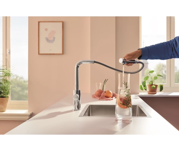 Фото - смеситель Змішувач для кухні Grohe Blue Pure Minta, хром (30601000)