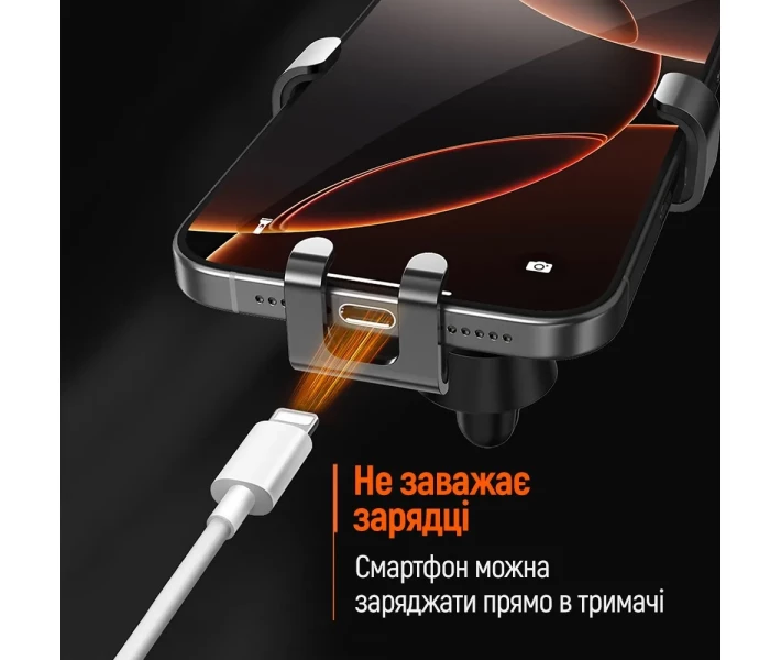 Фото - автомобільний тримач Автотрим.СolorWay Gravity Mechanical(CW-CHG18-BK)чорний