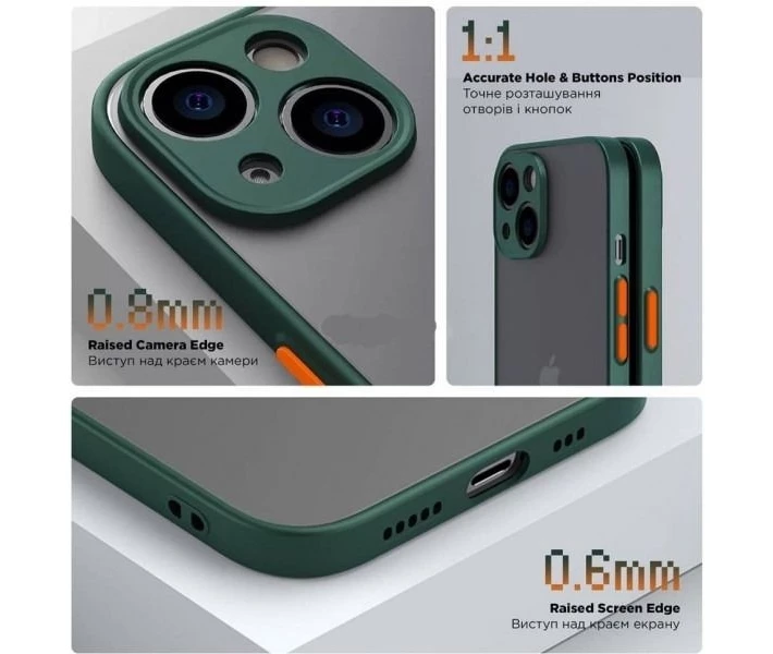 Фото - чохол для смартфону Чохол ArmorStandart Poco C65 Frosted Matte Dark Green