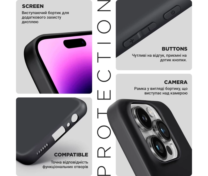 Фото - чохол для смартфону Чохол ArmorStandart Xiaomi Redmi 13 4G Matte SlimFitCamBlack