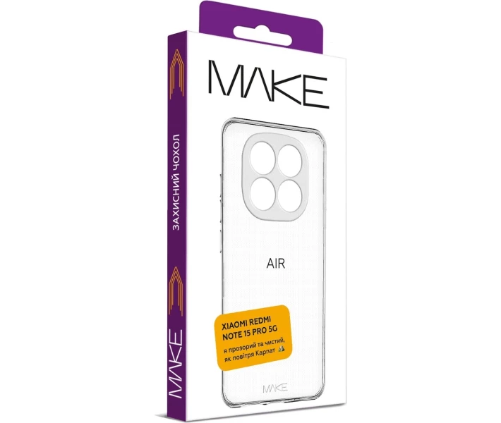 Фото - чохол для смартфону Чохол MAKE Air (MCA-XRN15P5G) для Xiaomi Redmi Note 15 Pro 5G
