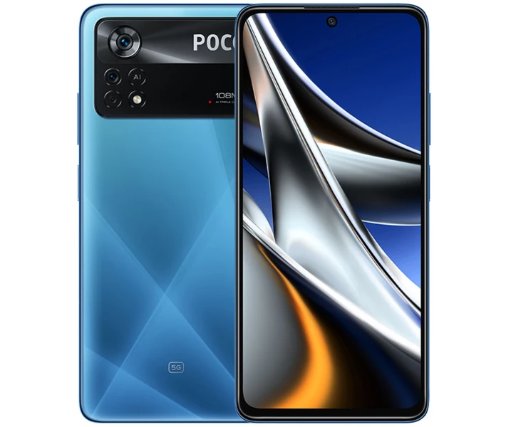 Фото - мобільний телефон і смартфон Poco X4 Pro 5G 6/128 Laser Blue(2201116PG)
