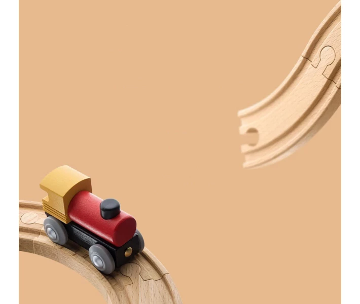 Фото - дитячий конструктор Конструктор дерев'яний Залізниця Mi MITU Toy Train Set