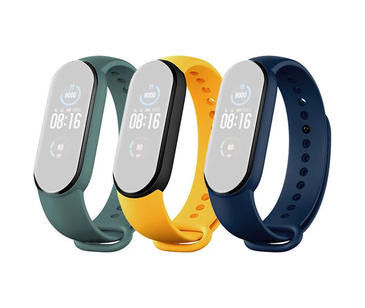 Фото - аксессуар до смарт-годинниа Набір ремінців для Xiaomi Smart Band 5 (Blue Yellow Green)