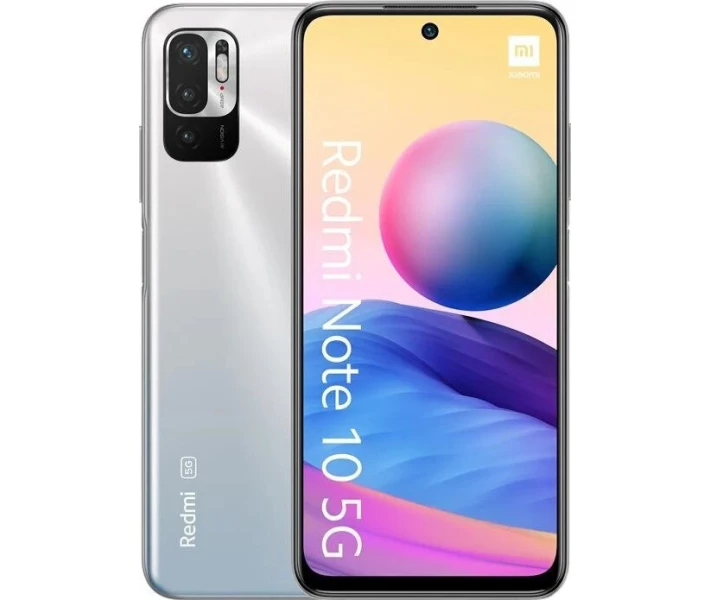 Фото - мобільний телефон і смартфон Xiaomi Redmi Note 10 5G 6/128GB Chrome Silver(MZB08ZNEU)