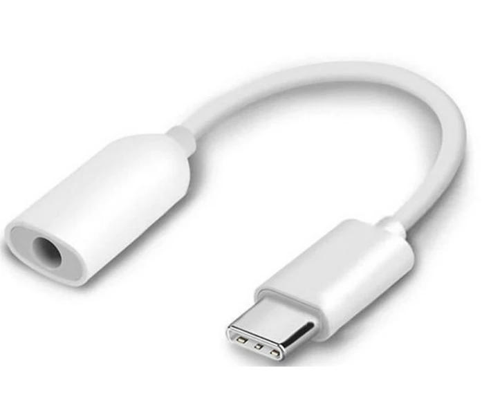 Фото - кабель та перехідник Адаптер Xiaomi Mi Type-C/AUX 3,5мм White