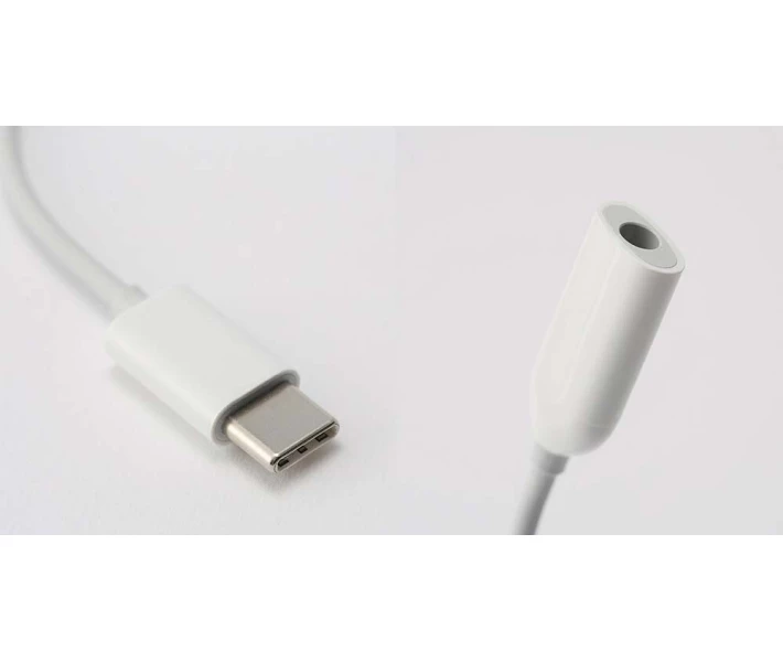 Фото - кабель та перехідник Адаптер Xiaomi Mi Type-C/AUX 3,5мм White