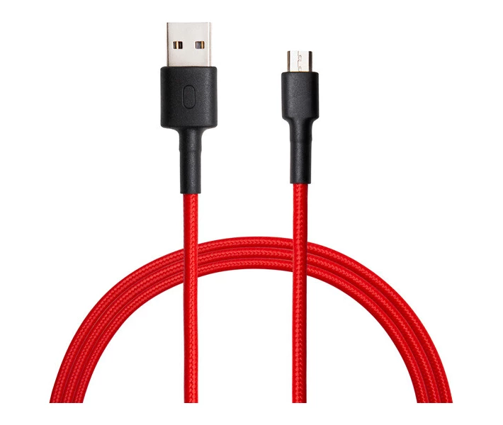 Фото - кабель та перехідник Xiaomi Mi Micro Braided Cable Red