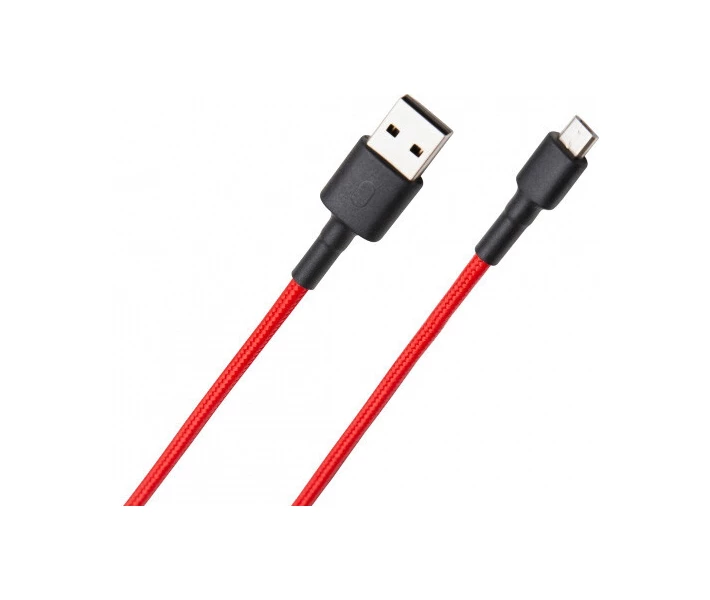 Фото - кабель та перехідник Xiaomi Mi Micro Braided Cable Red