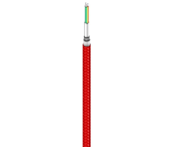 Фото - кабель та перехідник Xiaomi Mi Micro Braided Cable Red