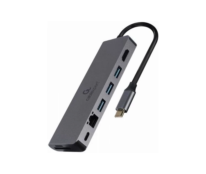 Фото - кардрідер Док-станція Cablexpert USB-C Grey (A-CM-COMBO5-05)