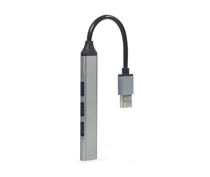 Фото - кардрідер Концентратор USB2.0 Gembird Metal Grey UHB-U3P1U2P3-02
