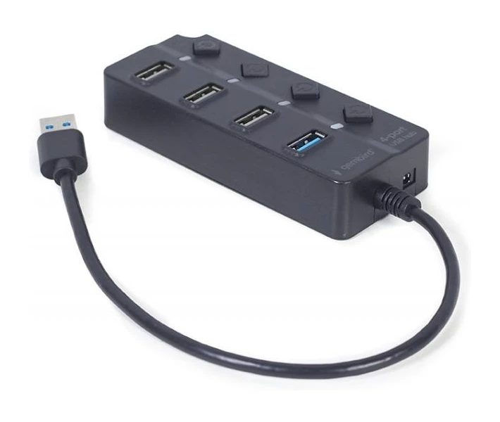 Фото - кардрідер Концентратор USB2.0/USB3.2 Gen2 Gembird UHB-U3P1U2P3P-01